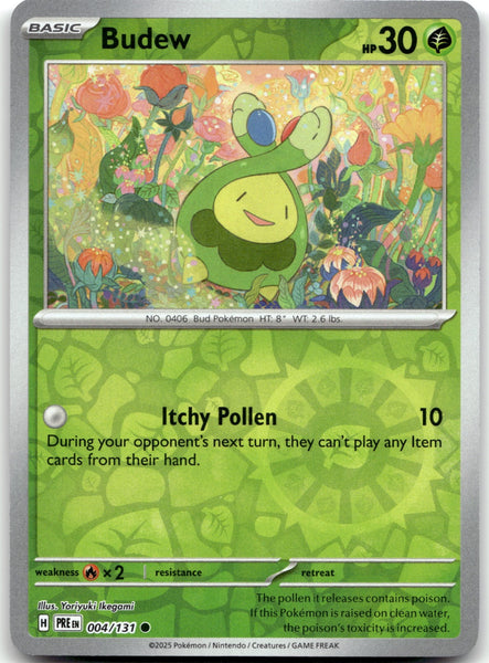 004/131 Budew Reverse Holo Common SV: Prismatic Evolutions NM