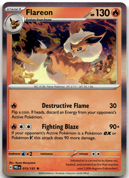013/131 Flareon Holo Rare SV: Prismatic Evolutions NM