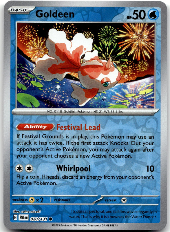 044/167 Goldeen Reverse Holo Common SV06: Twilight Masquerade NM