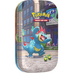 Lumiose City Mini Tin – Feraligatr & Budew, stock product image