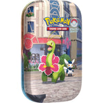 Lumiose City Mini Tin – Meganium & Meowstic, stock product image