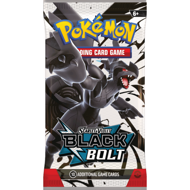 Pokémon TCG: Black Bolt Booster Pack – English 10-card booster pack