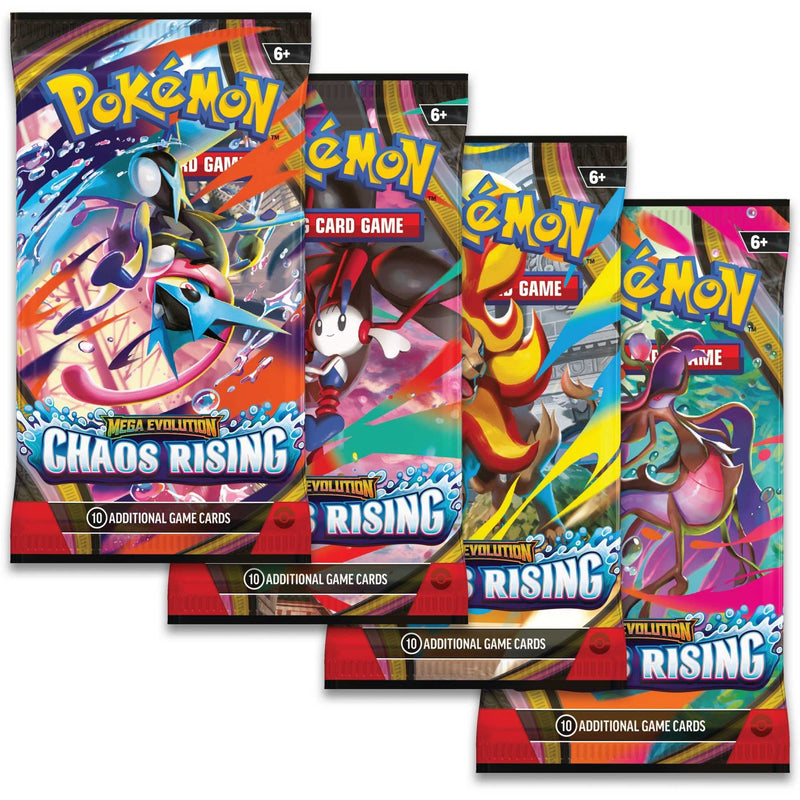 Pokémon Chaos Rising booster pack artwork options — one pack supplied