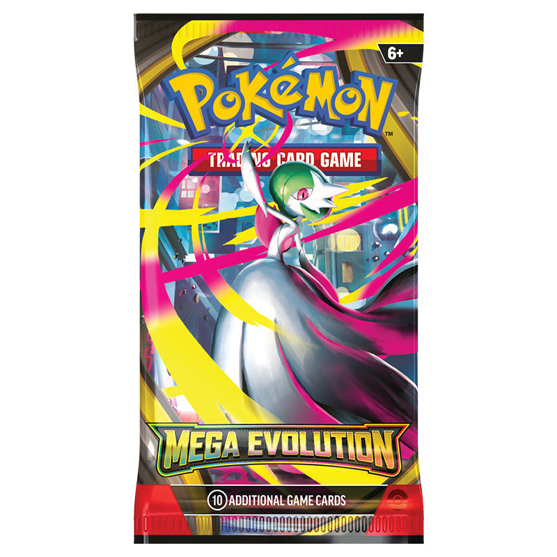 Mega Evolution English booster pack; artwork may vary
