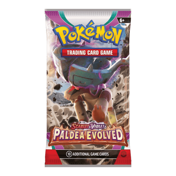 Paldea Evolved English booster pack; artwork may vary