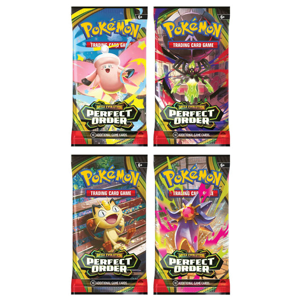 Pokémon Perfect Order booster pack artwork options — one pack supplied