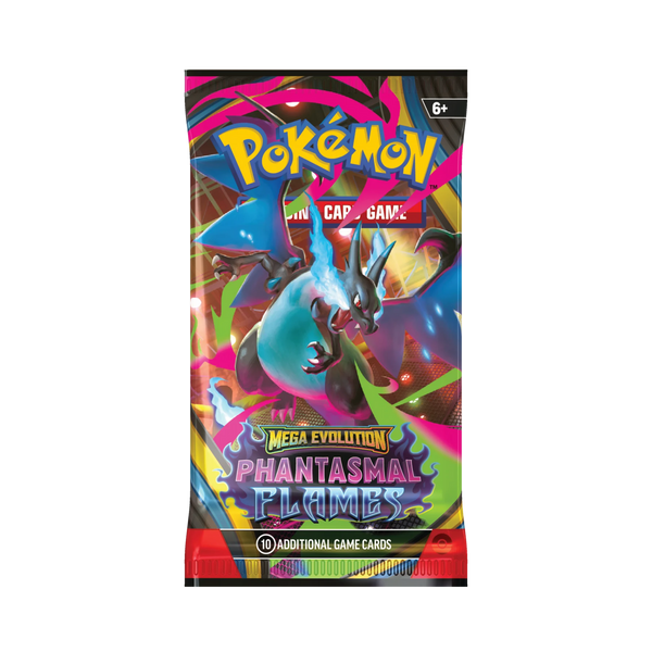 Phantasmal Flames English booster pack; artwork may vary