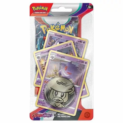 Pokémon TCG Scarlet & Violet Premium Checklane Blister – Gengar stock product image