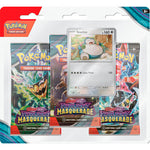 Pokémon TCG Twilight Masquerade 3-Pack Blister – Snorlax stock product image